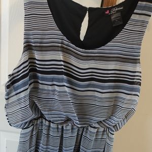 Striped High Low Dress (size XL)